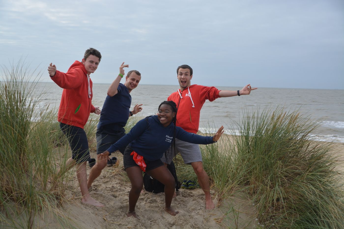 leuke groep leden jeugdbeweging